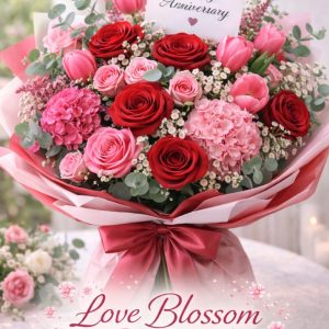 Anniversary love blossom bouquet